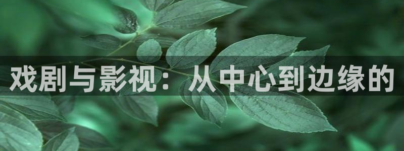 第九影院av：戏剧与影视：从中心到边缘的